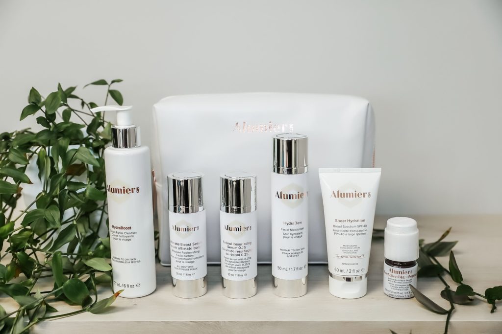 alumier skin care line up